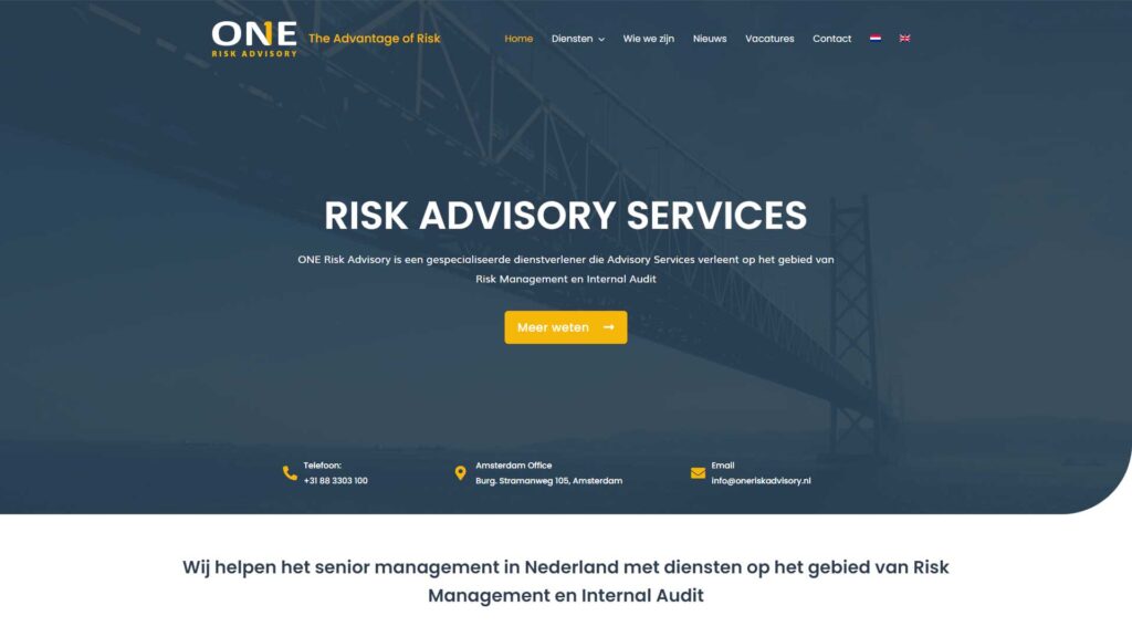 One Risk Advisory | E-Markers Webdesign